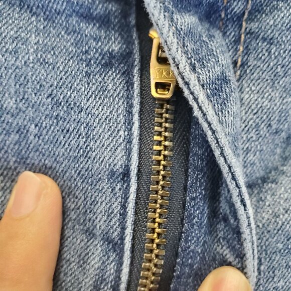 Scoop Jeans Womens 14 Blue Retro Trouser Patch Pockets Cotton Blend - Picture 11 of 14